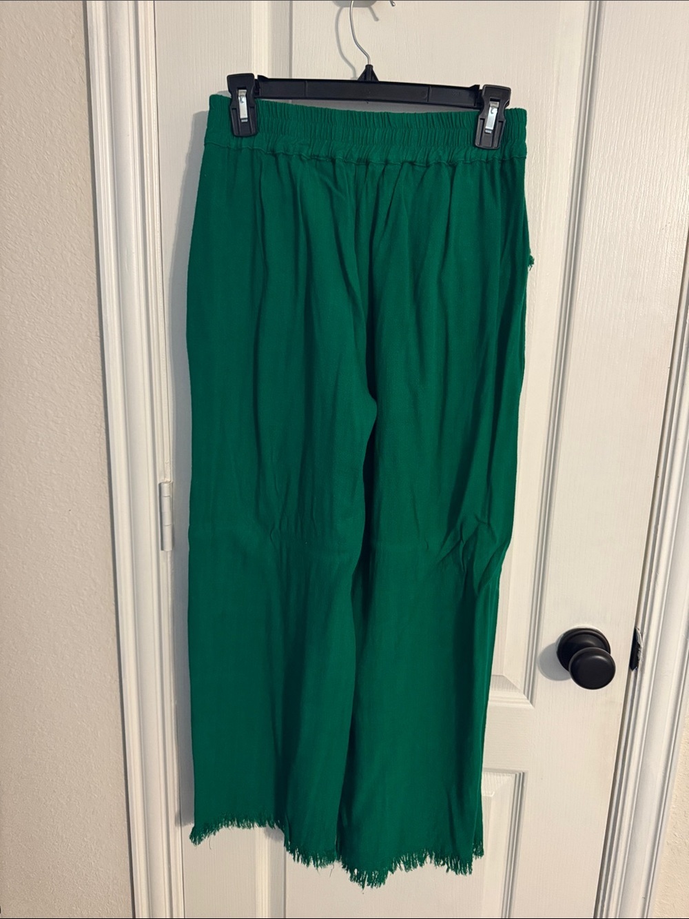 Umgee Wide Leg Pants in Emerald Green - Picture 3 of 3